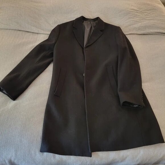 H&M Men's Wool Blend Topcoat sz XXL - Picture 2 of 2